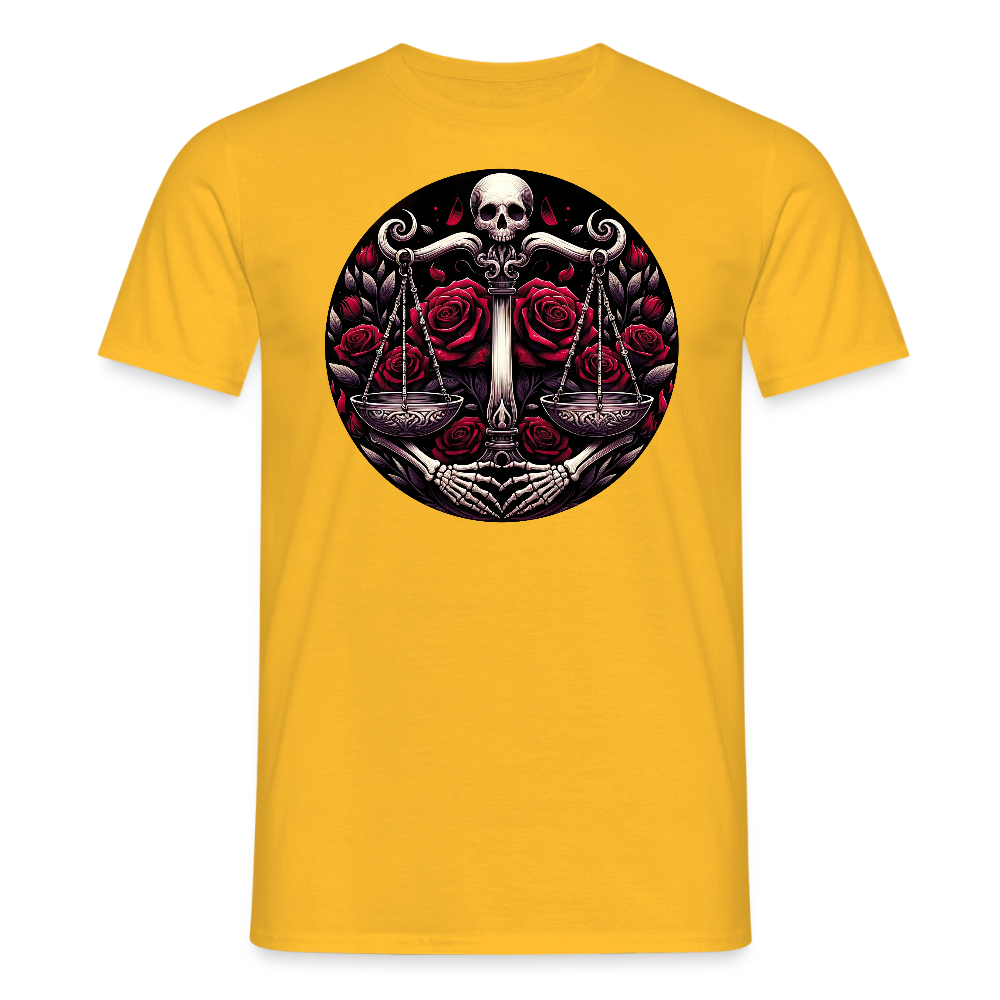 vaaka Miesten t-paita - keltainen