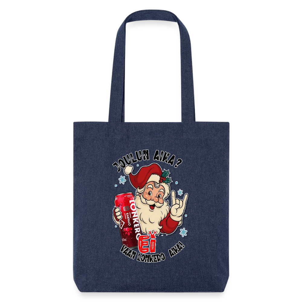 Stanley/Stella heavyweight kierrätetty kangaskassi lonkero aika - melanssinsininen