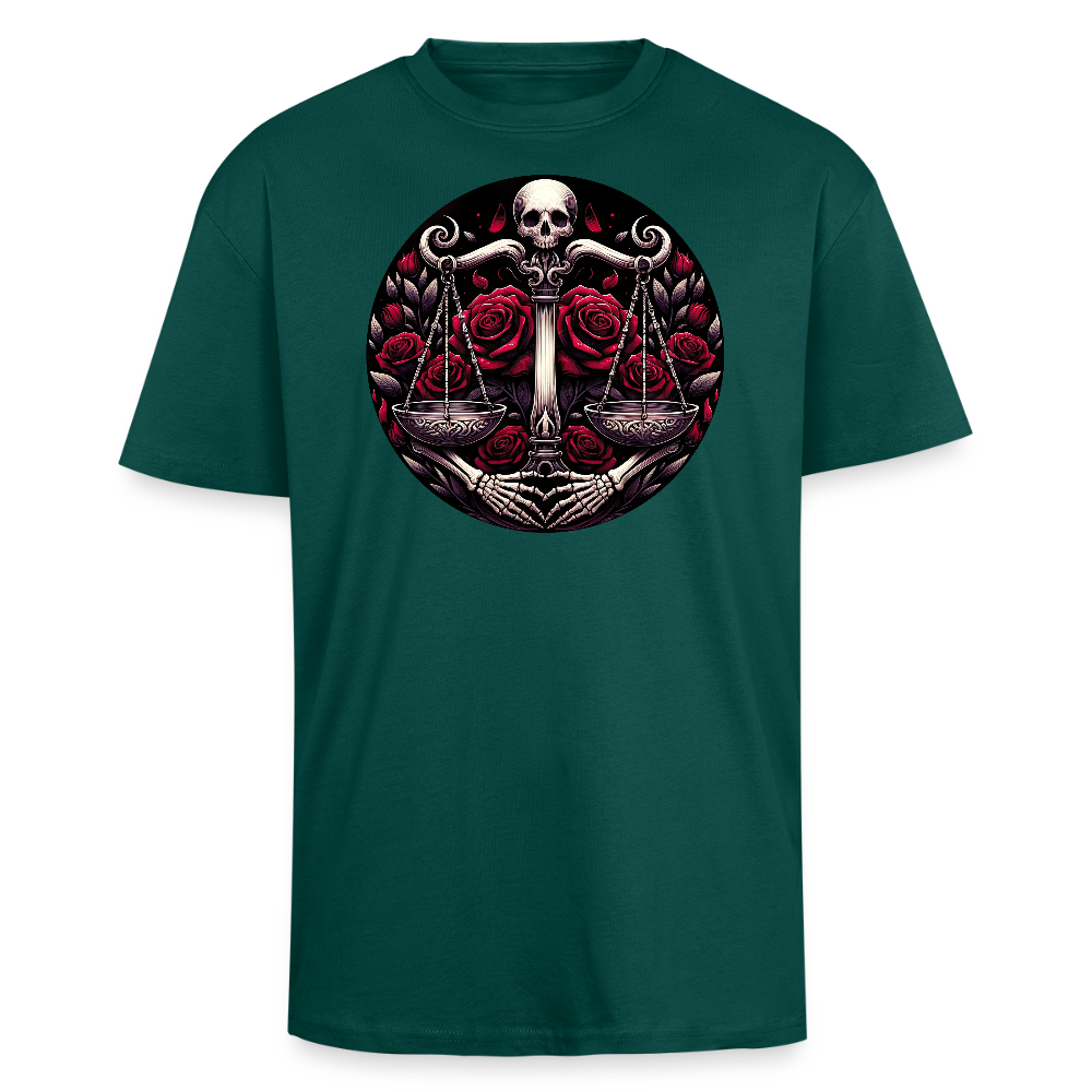 vaaka Paksu Oversized T-paita - hunter green