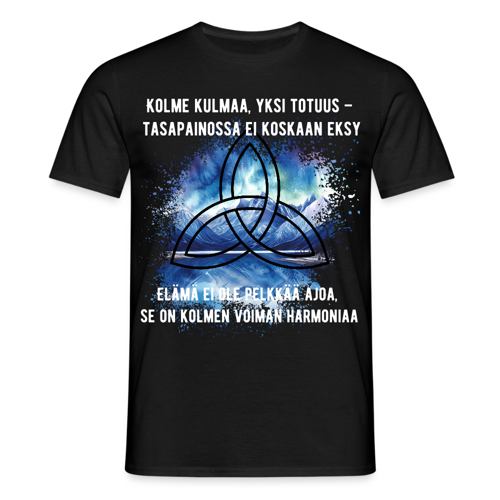 Miesten t-paita - Triquetra - musta