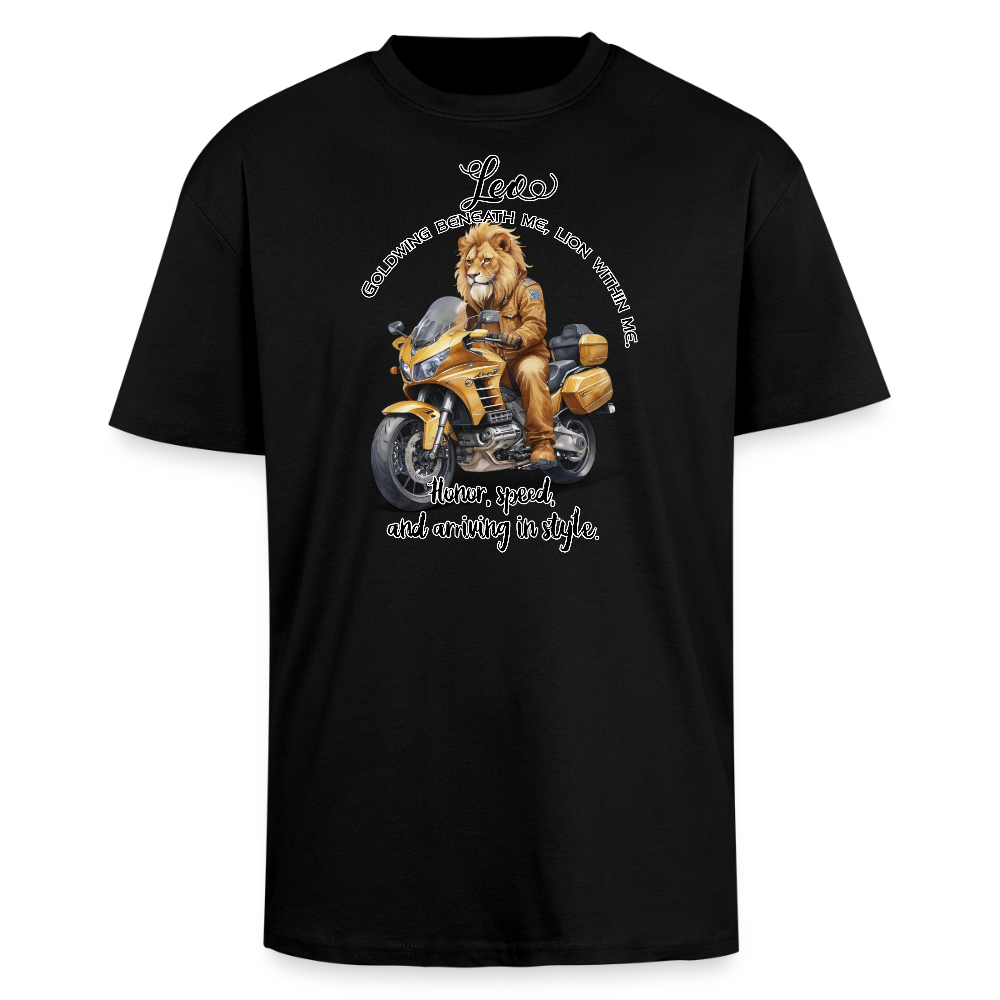 Leijona-motoristi - Paksu Oversized T-paita - musta