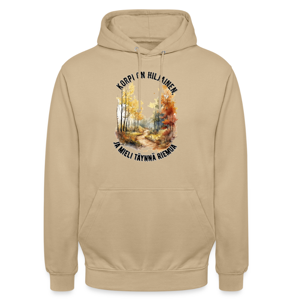 Huppari ”unisex” korpi on hiljainen ja mieli täynnä riemua - beige