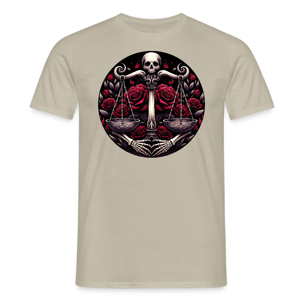 vaaka Miesten t-paita - hiekanbeige