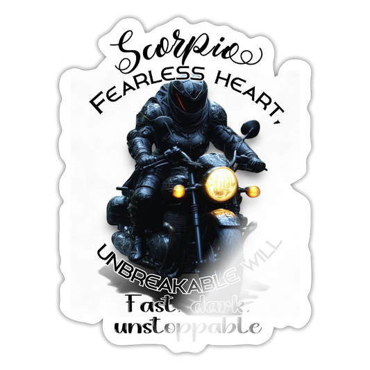 skorpioni – biker editioni - Tarra - valkoinen kiiltävä