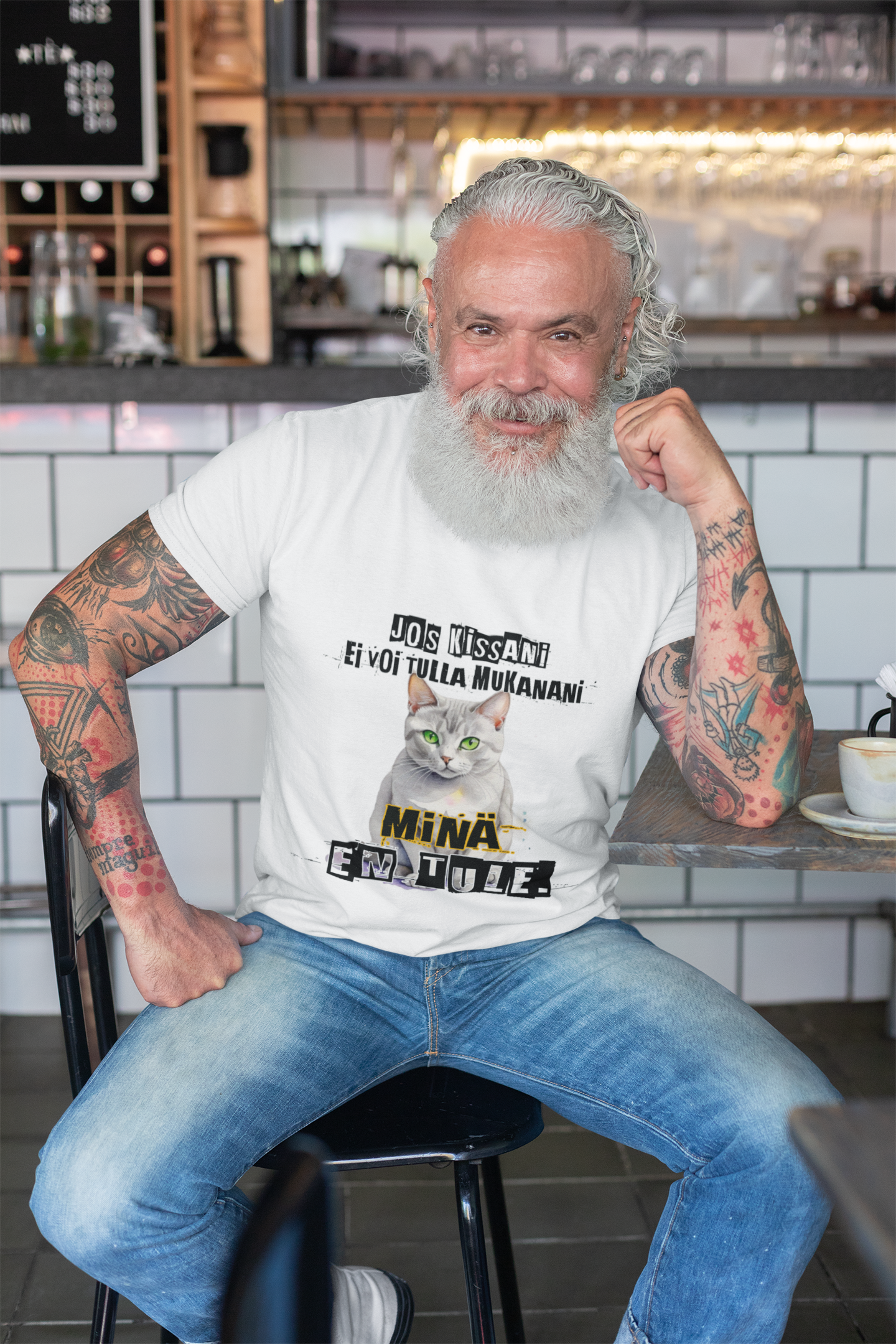 T-Paita - jos kissani ei voi tulla, minä en tule, burmilla