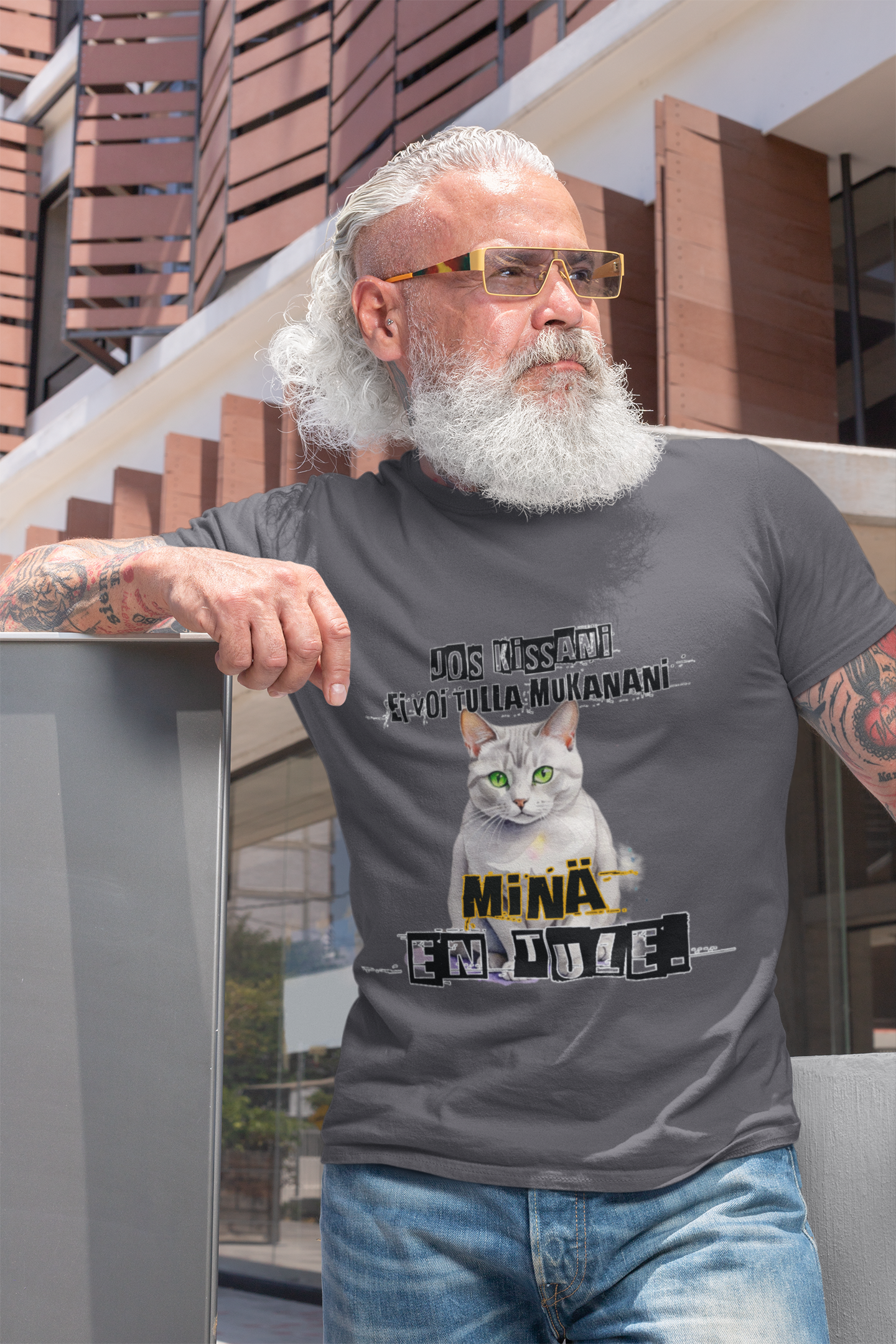 T-Paita - jos kissani ei voi tulla, minä en tule, burmilla