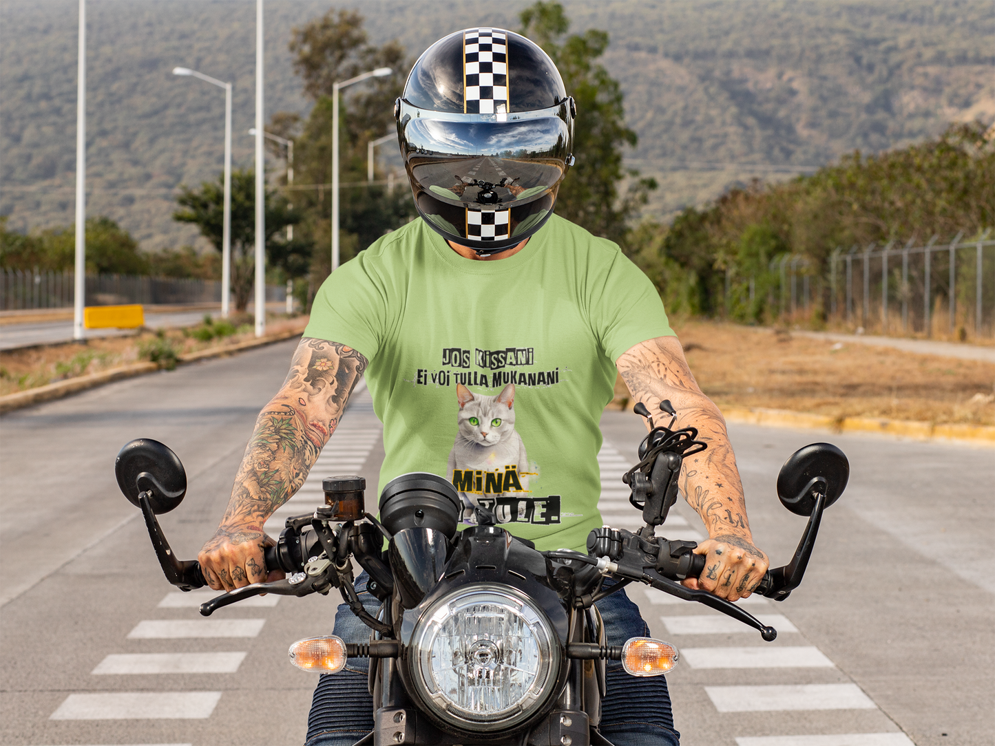 T-Paita - jos kissani ei voi tulla, minä en tule, burmilla