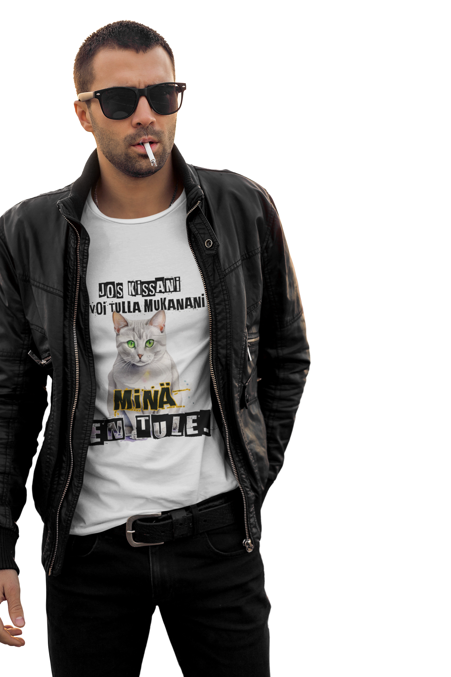 T-Paita - jos kissani ei voi tulla, minä en tule, burmilla