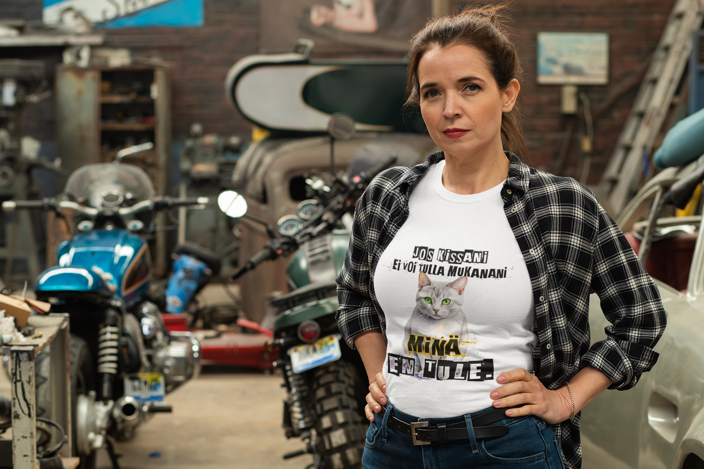 T-Paita - jos kissani ei voi tulla, minä en tule, burmilla