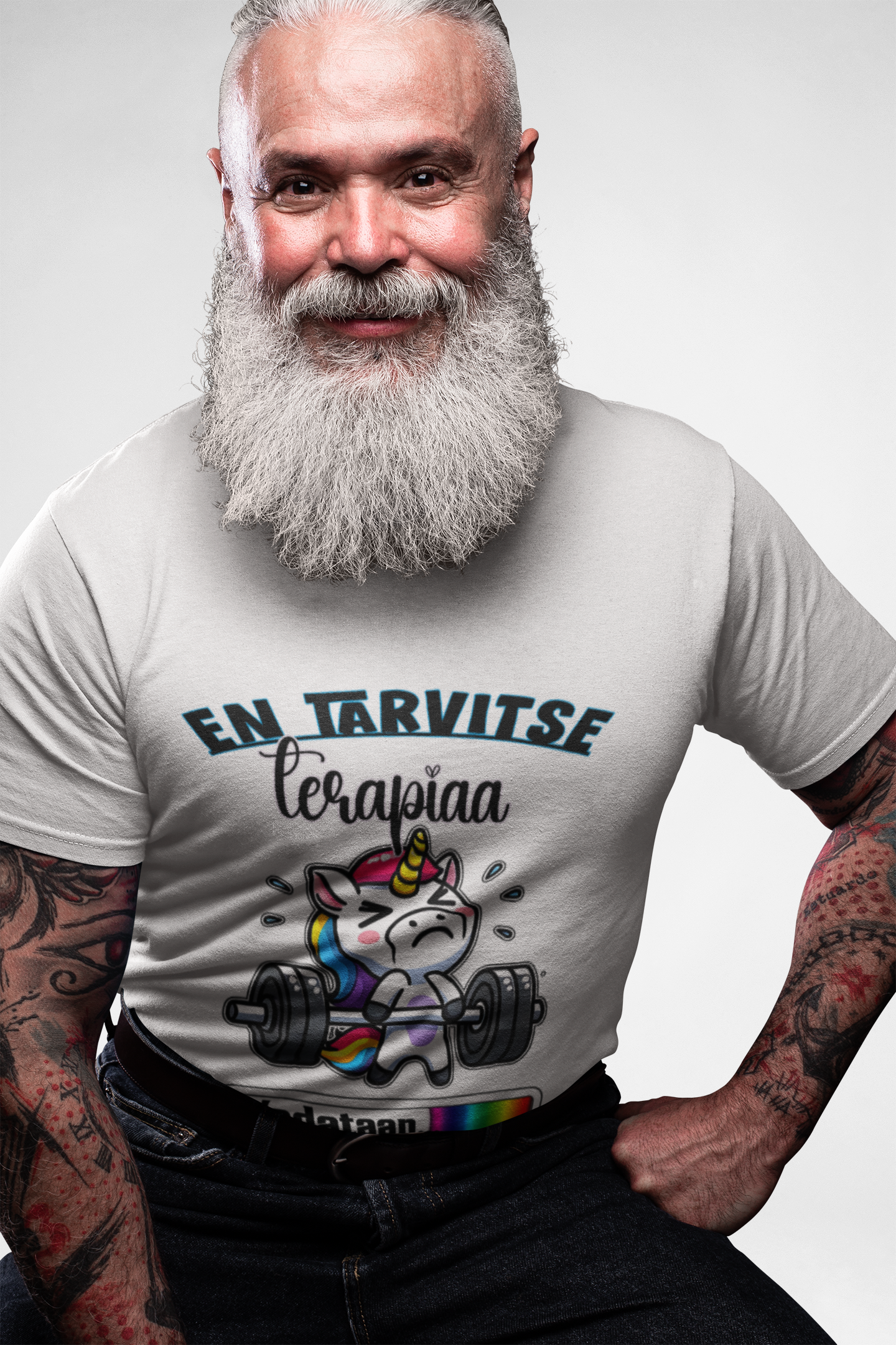 en trvii terapiaa Pehmee ja Monikäyttönen T-Paita - yksisarvinen