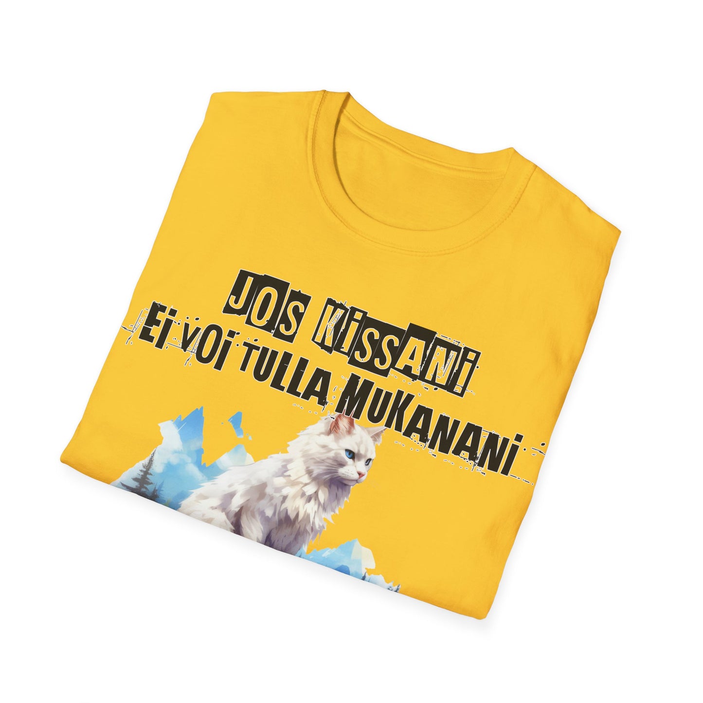 T-Paita -  jos kissani ei voi tulla, minä en tule, turkish angora