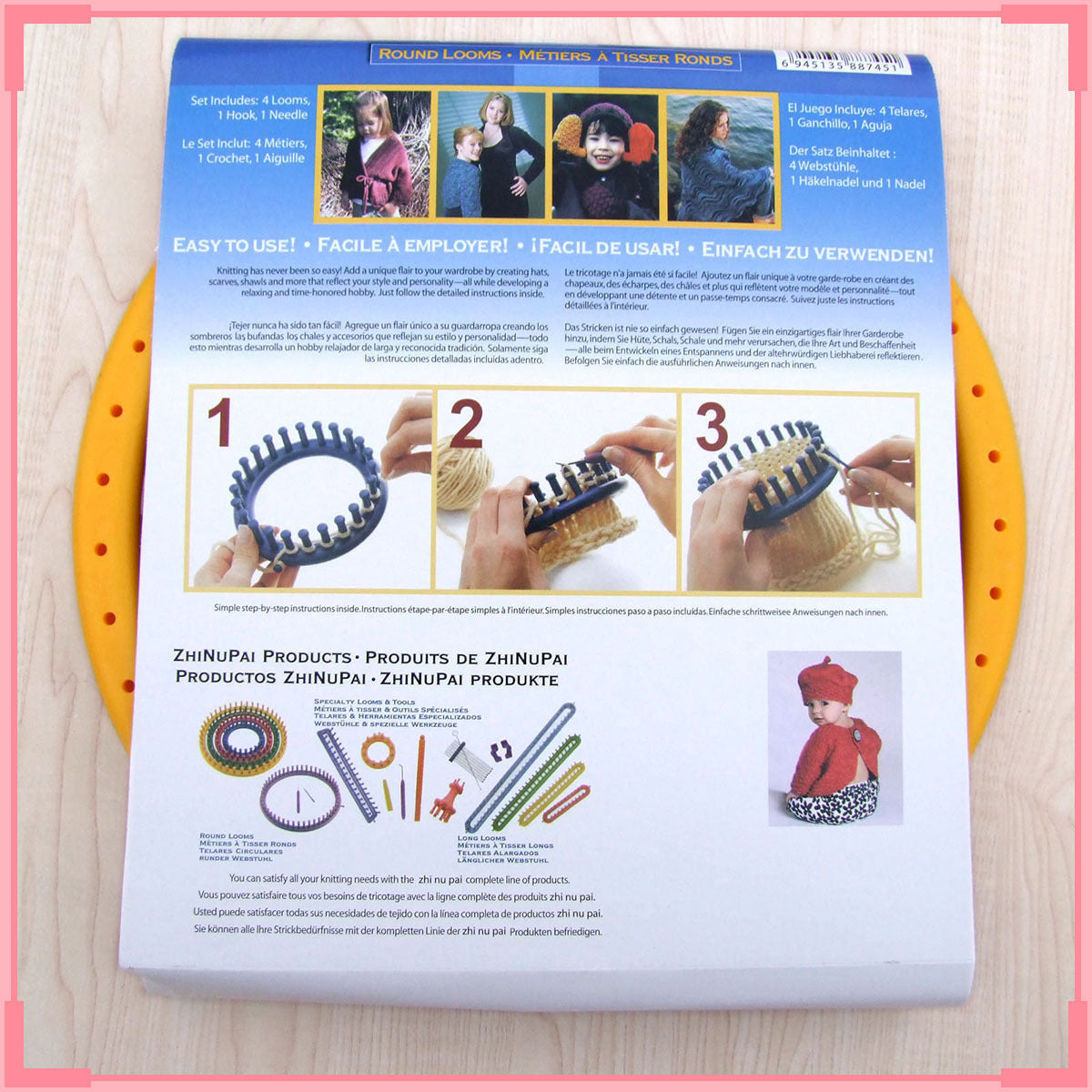 Set round castle knitting device hat simple knitting tool käsityöpaketti kutomiseet apuväline