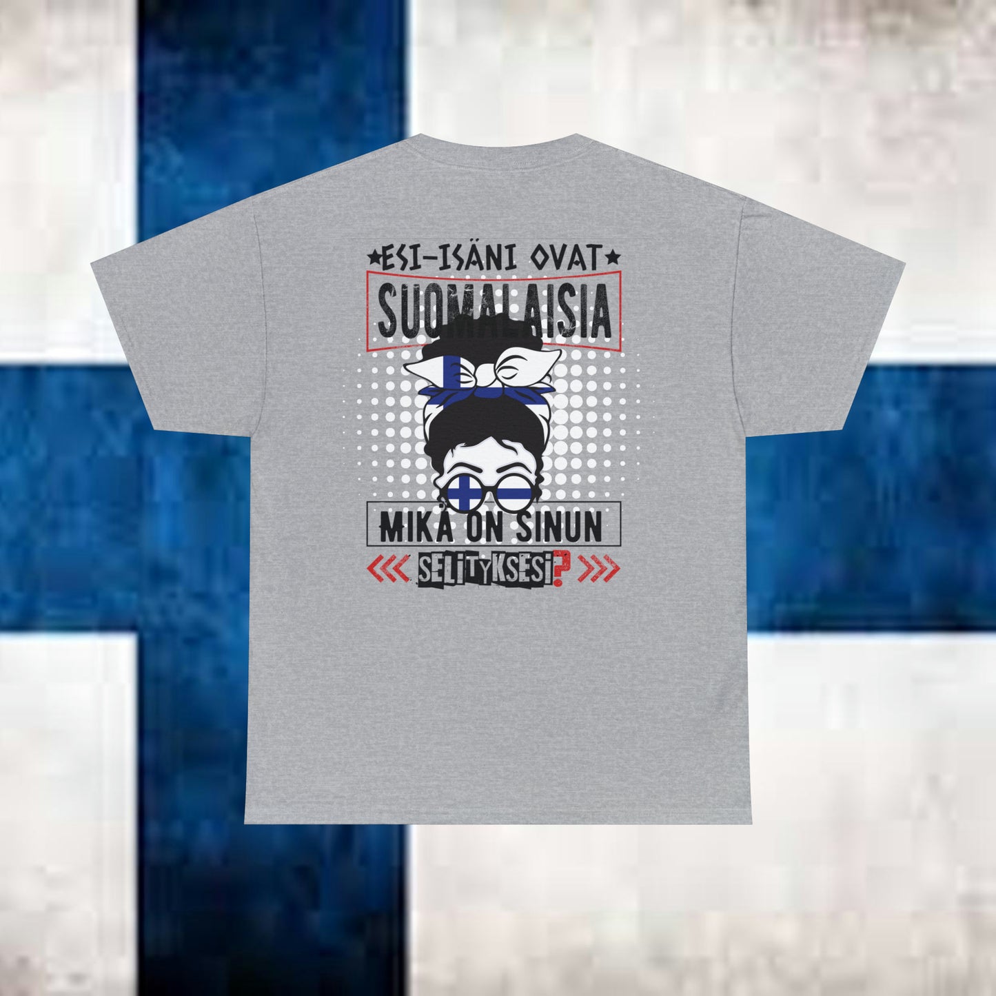 Unisex paksu puuvillainen t-paita - esi-isäni ovat suomalaisia