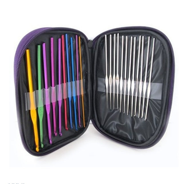 Knitting tool sweater needle metal crochet käsityöpaketti virkkuukoukkusetti