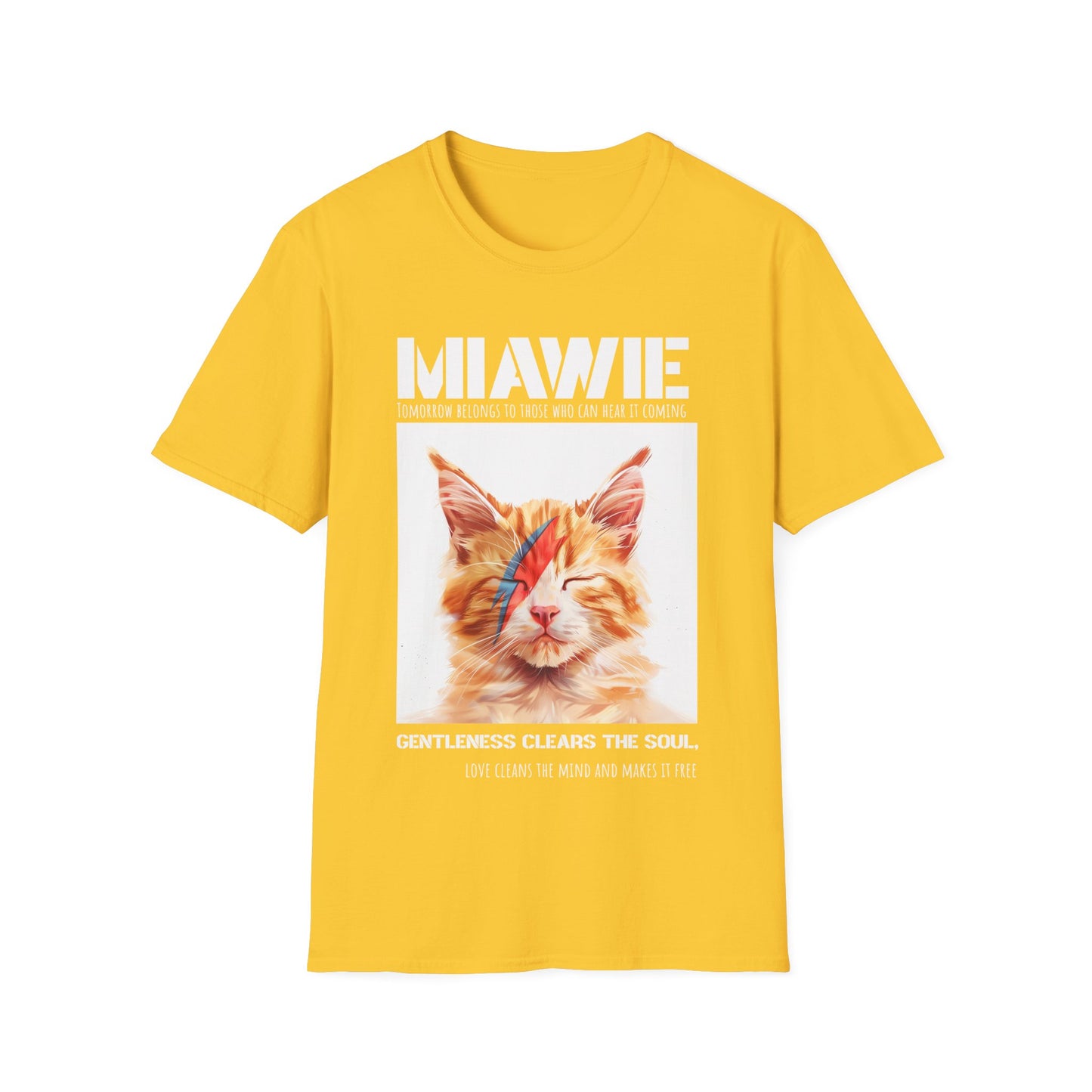 Monikäyttönen T-Paita - miawie musiikkikissa