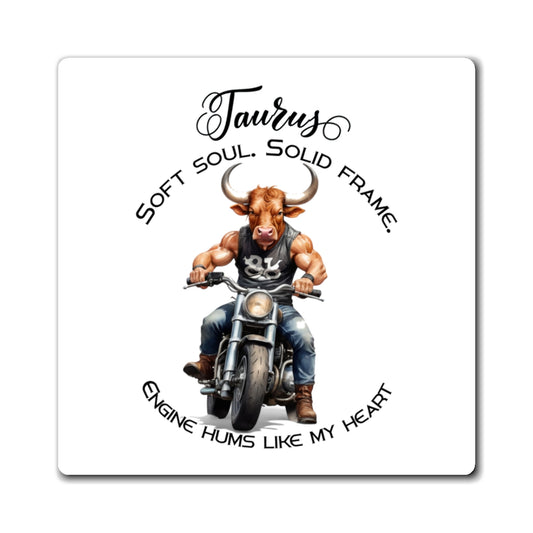 Zodiac Härkä jääkaappimagneetti, muotoon leikattu - Motoristi