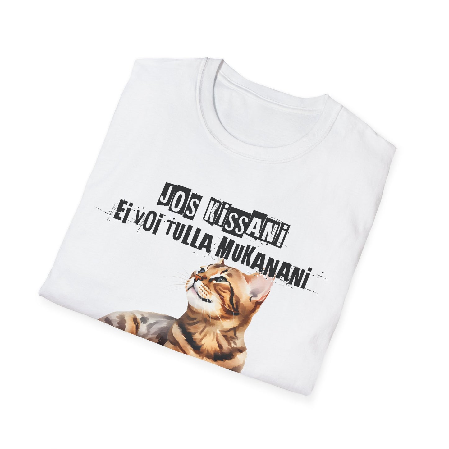 T-Paita - jos kissani ei voi tulla, minä en tule, bengalinkissa