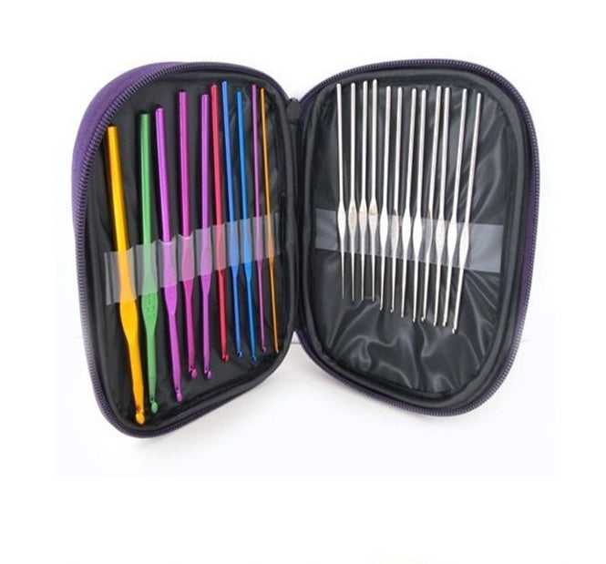 Knitting tool sweater needle metal crochet käsityöpaketti virkkuukoukkusetti