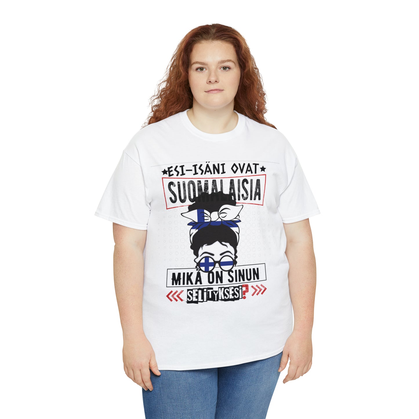 Unisex paksu puuvillainen t-paita - esi-isäni ovat suomalaisia