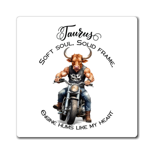 Zodiac Härkä jääkaappimagneetti, muotoon leikattu - Motoristi