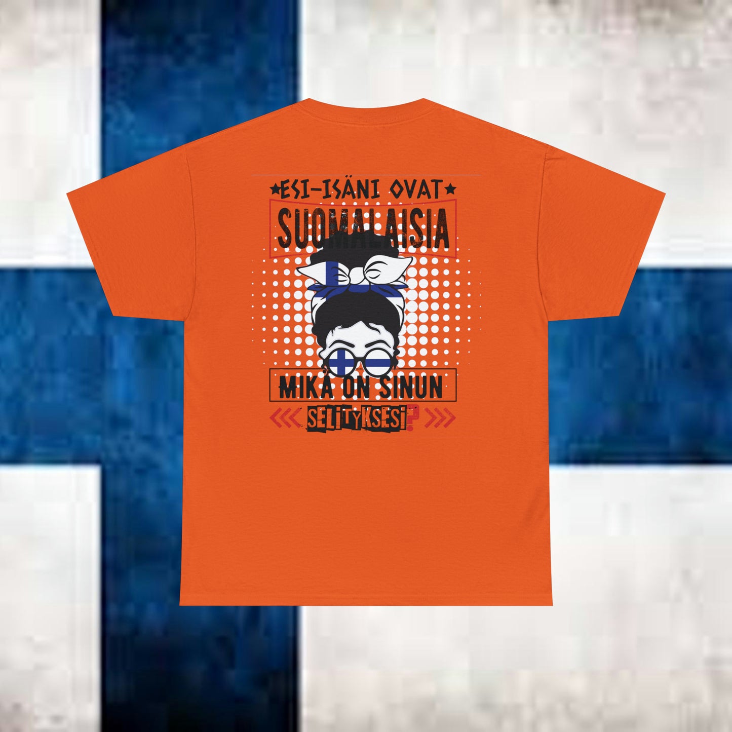 Unisex paksu puuvillainen t-paita - esi-isäni ovat suomalaisia