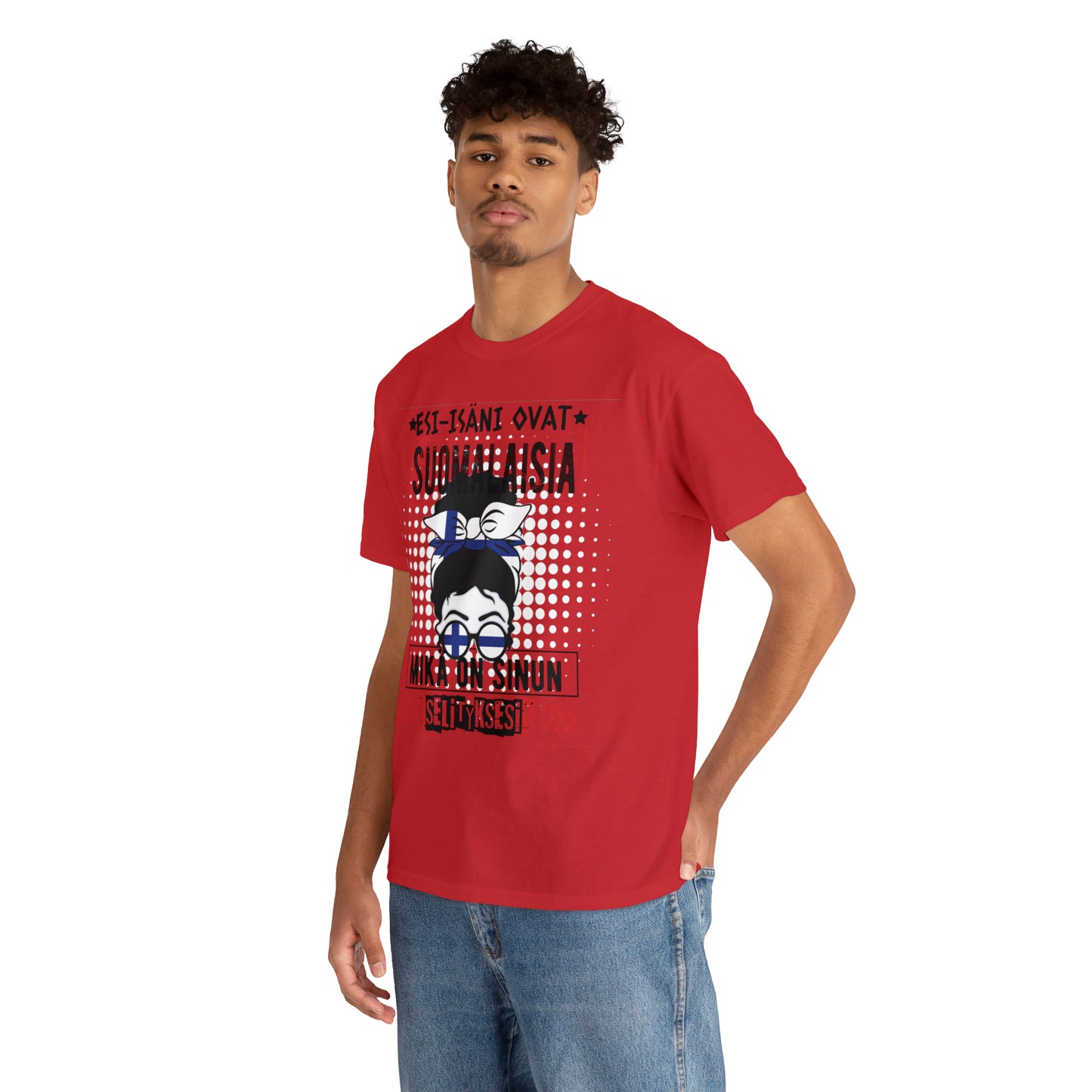 Unisex paksu puuvillainen t-paita - esi-isäni ovat suomalaisia