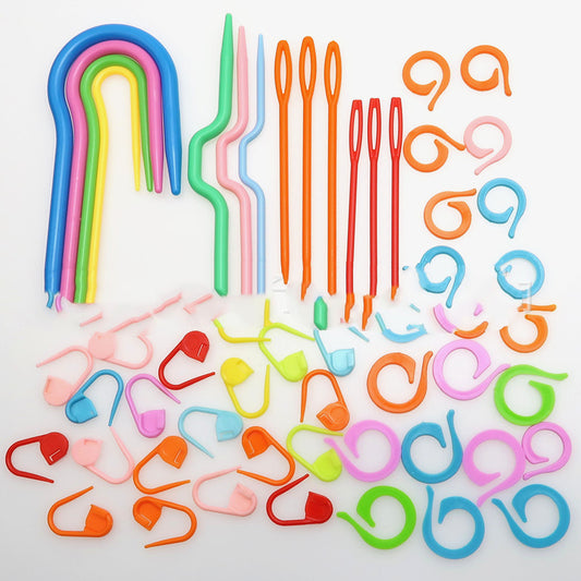 Soft handle suit sweater needle knitting tool set DIY knitting - kutomishärpäkkeet käsityöpaketti