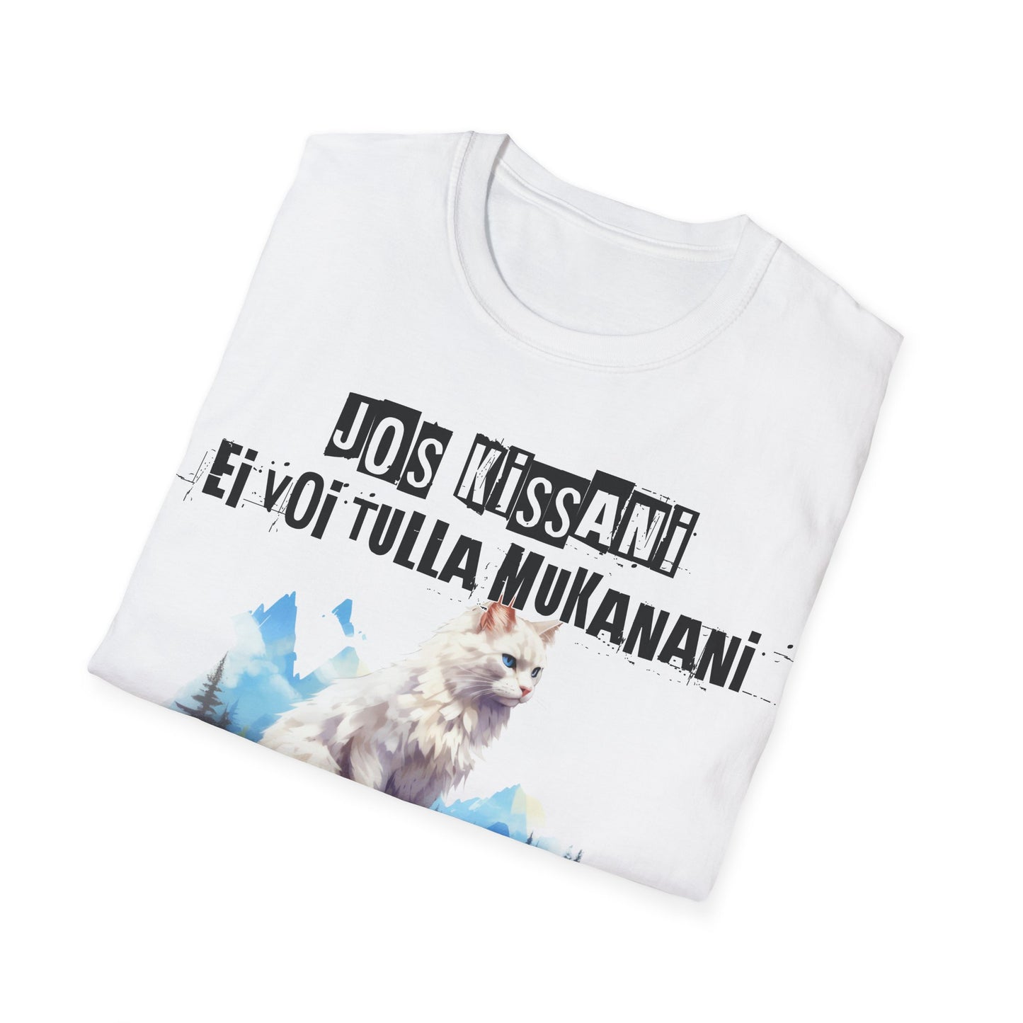 T-Paita -  jos kissani ei voi tulla, minä en tule, turkish angora