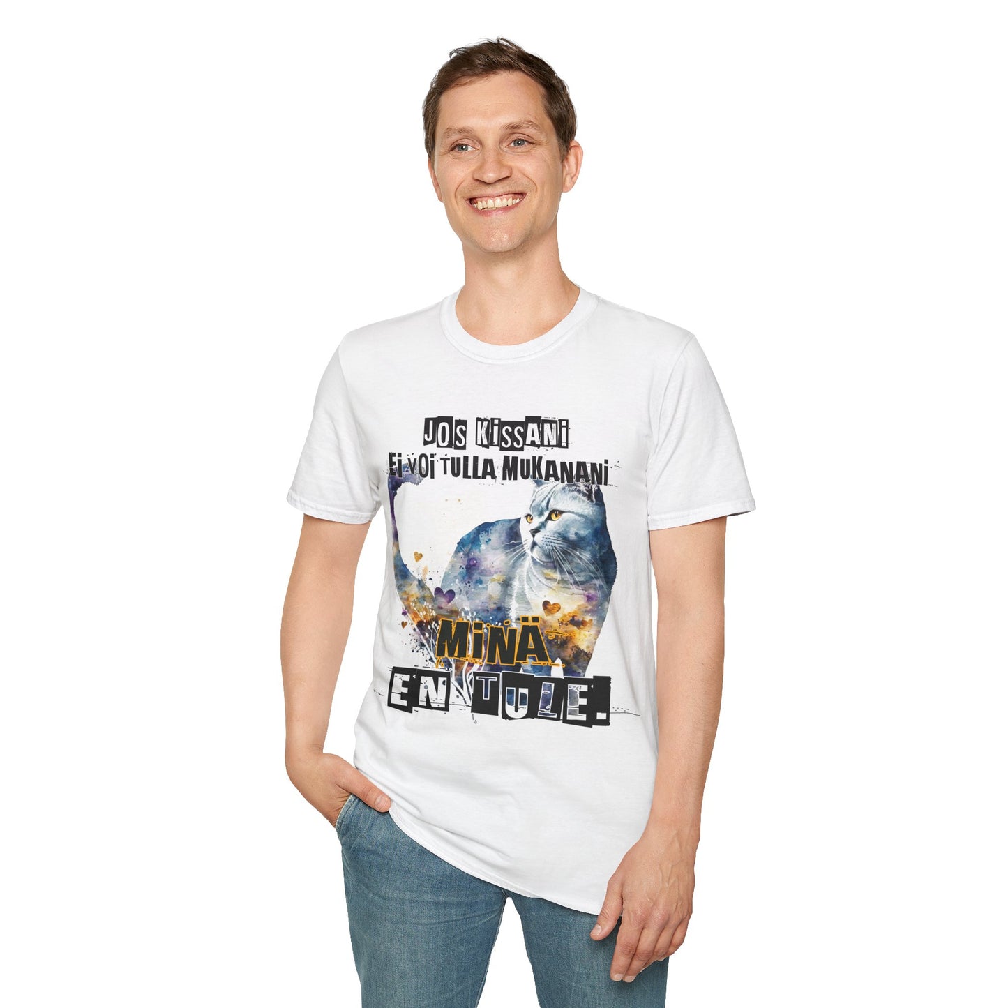 T-Paita - jos kissani ei voi tulla, minä en tule, brittish fold