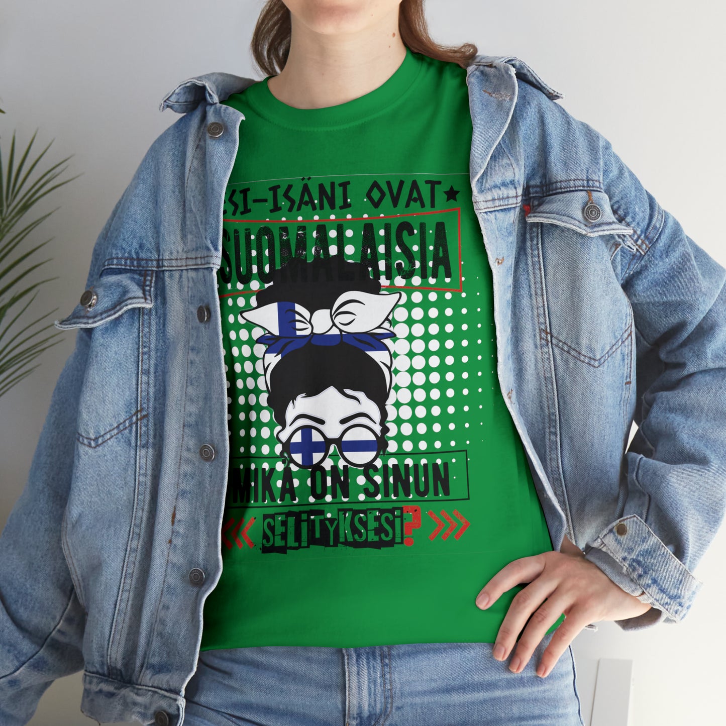 Unisex paksu puuvillainen t-paita - esi-isäni ovat suomalaisia