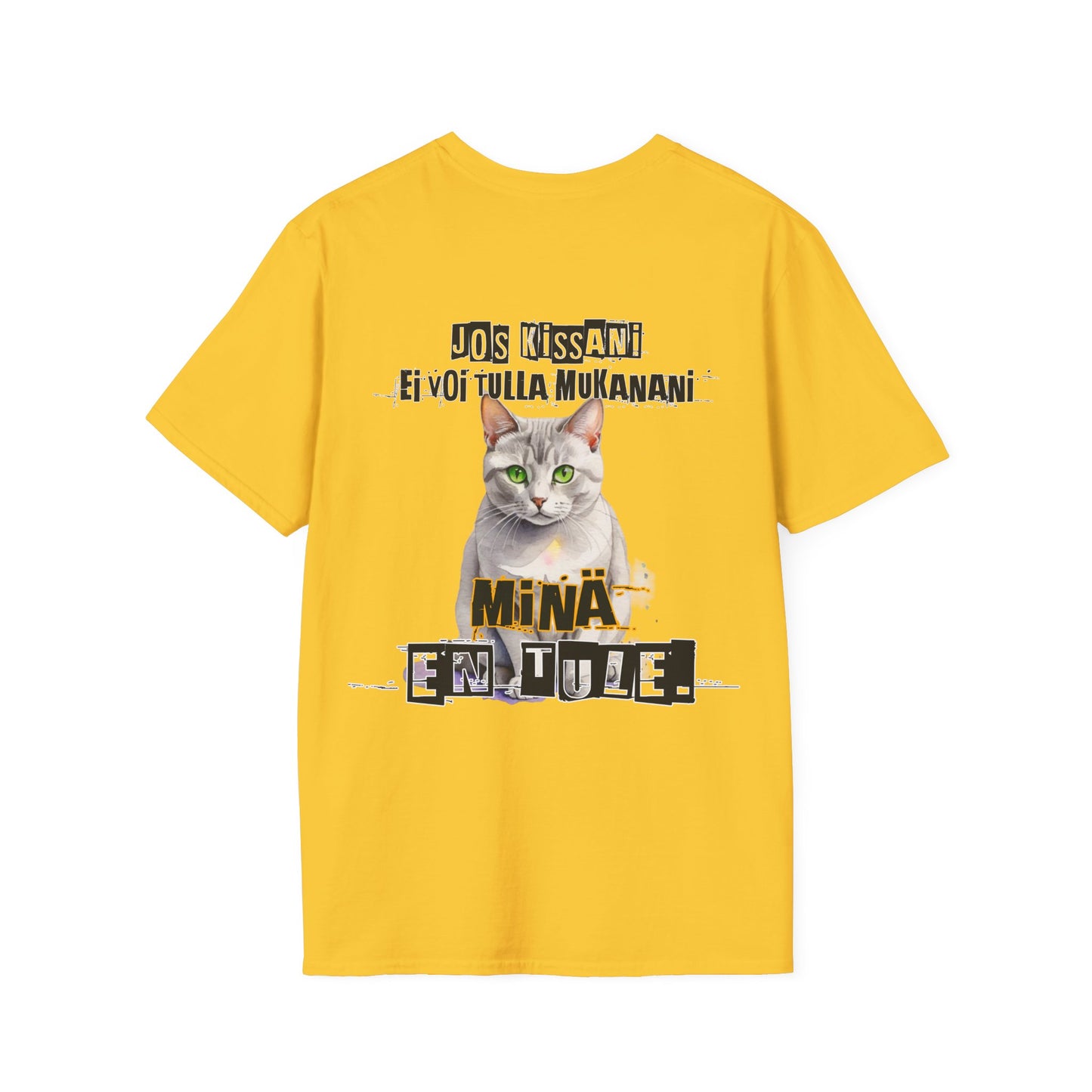 T-Paita - jos kissani ei voi tulla, minä en tule, burmilla