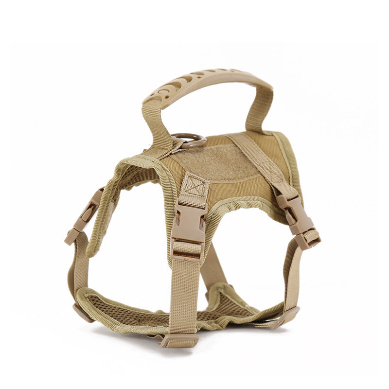 Tactical Cat Harness ja pieni koira, säädettävä valjas ja talutin