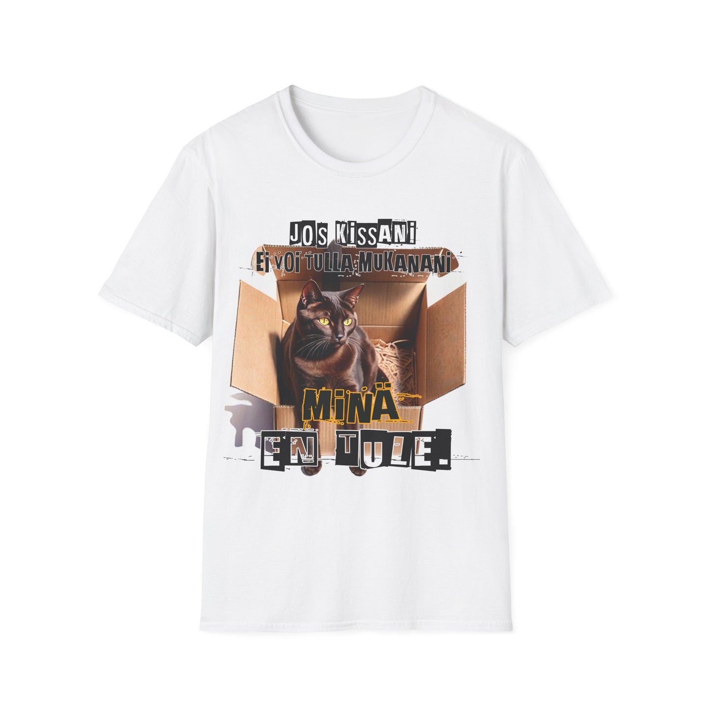 T-Paita - jos kissani ei voi tulla, minä en tule, burmese