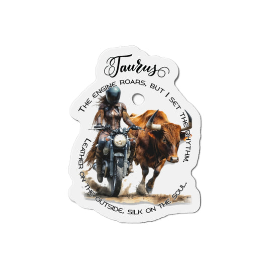 Zodiac Härkä jääkaappimagneetti, muotoon leikattu - Motoristi