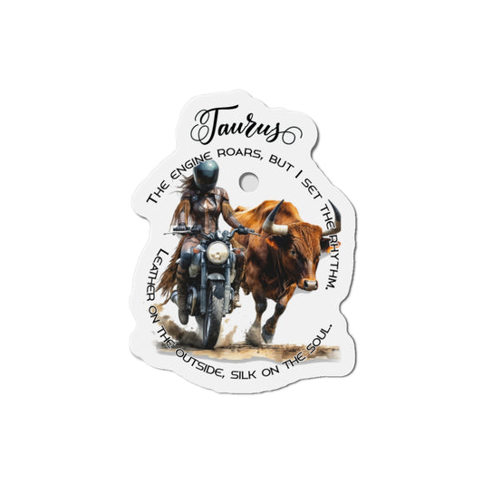 Zodiac Härkä jääkaappimagneetti, muotoon leikattu - Motoristi