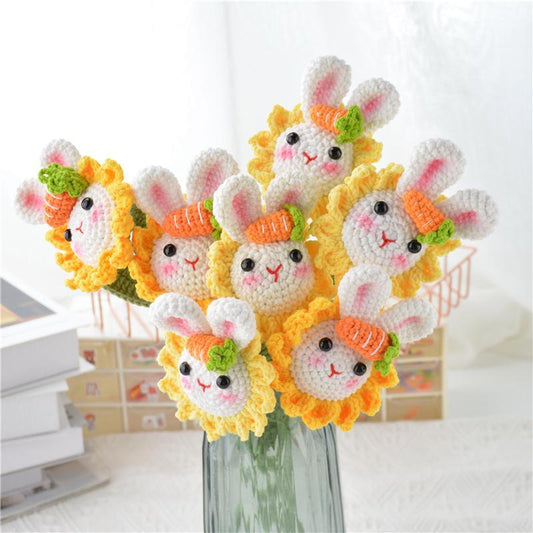 Home Hand Diy Knitting Crochet Material Kit käsityöpaketti  kukkakimppu