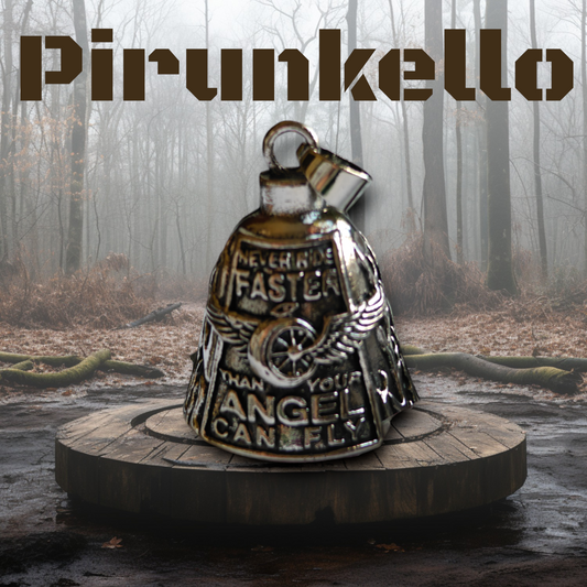 Pirunkello - Motoristin suojakello: never drive faster than guardian angel