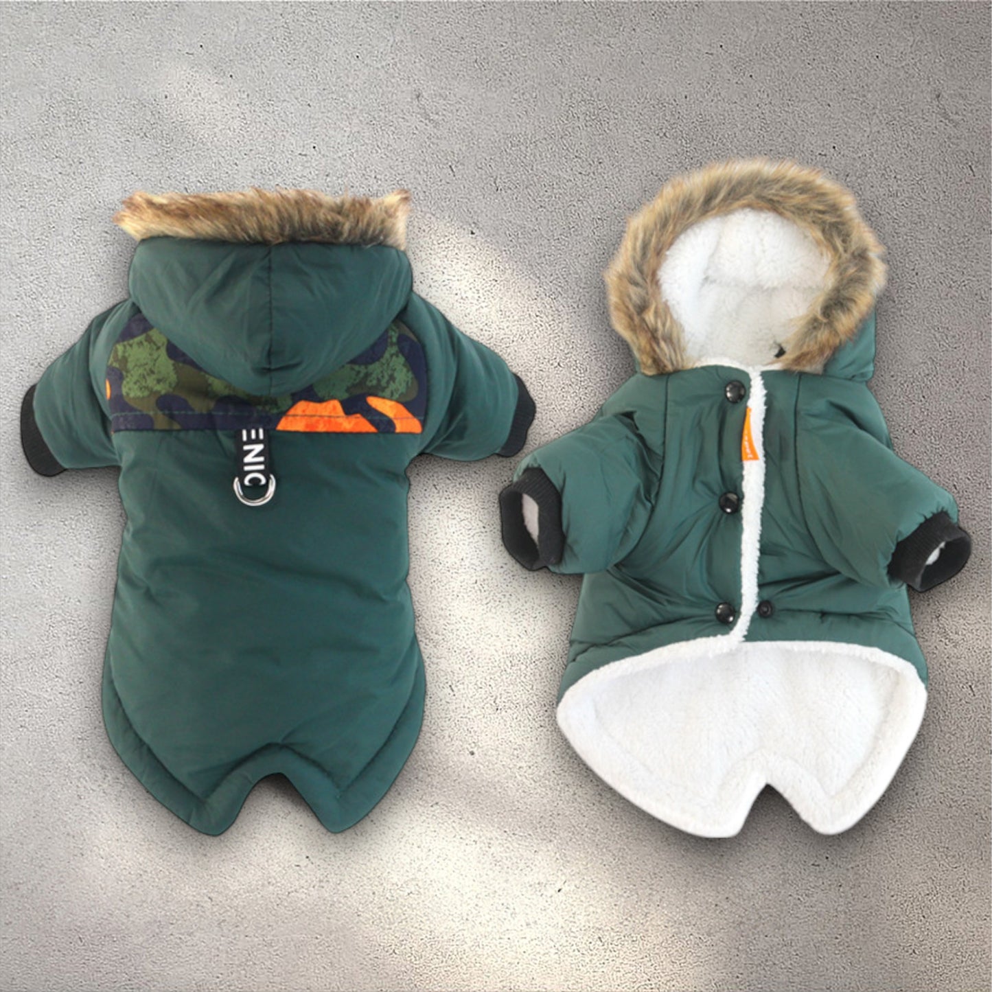 Koiran lämpöhuppari etutassuille