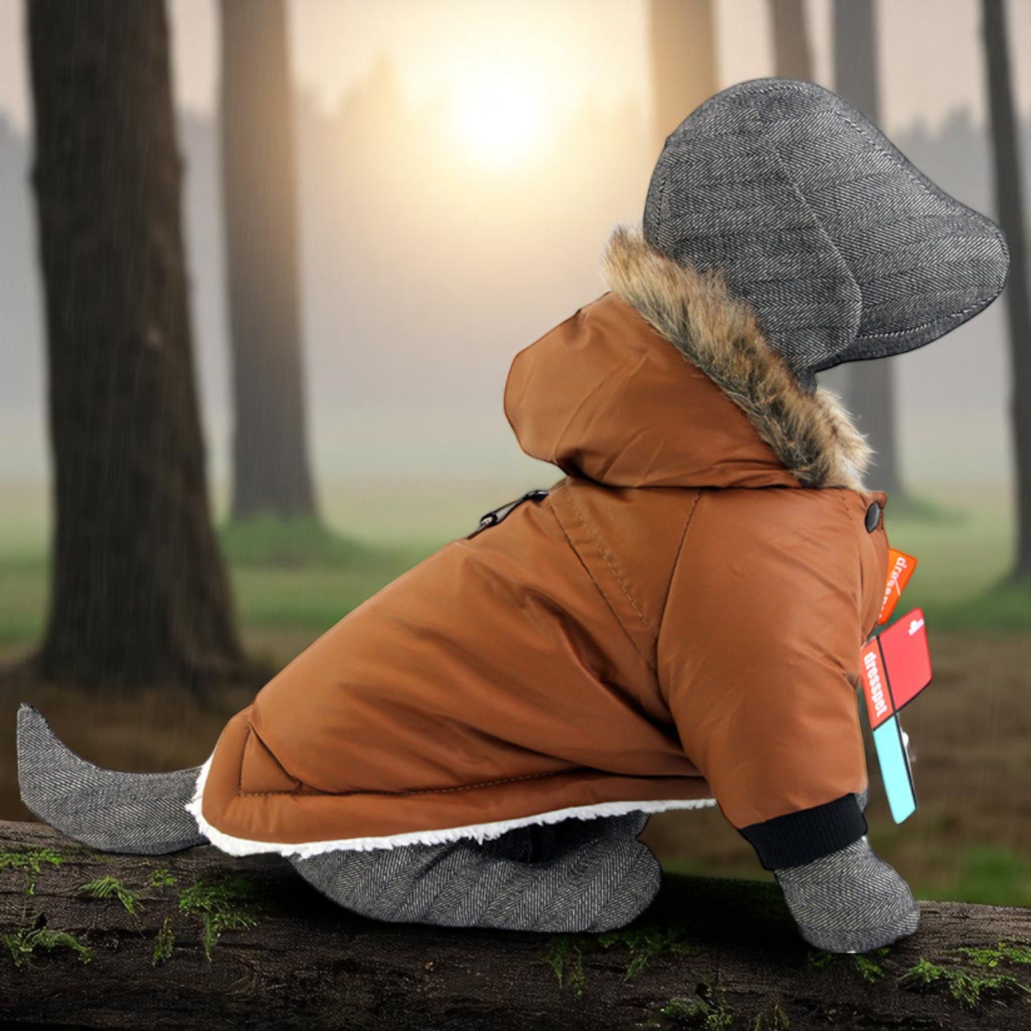 Koiran lämpöhuppari etutassuille