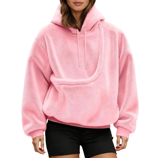 Herraskainen karvakaverille pussi Huppari ihmiselle ja