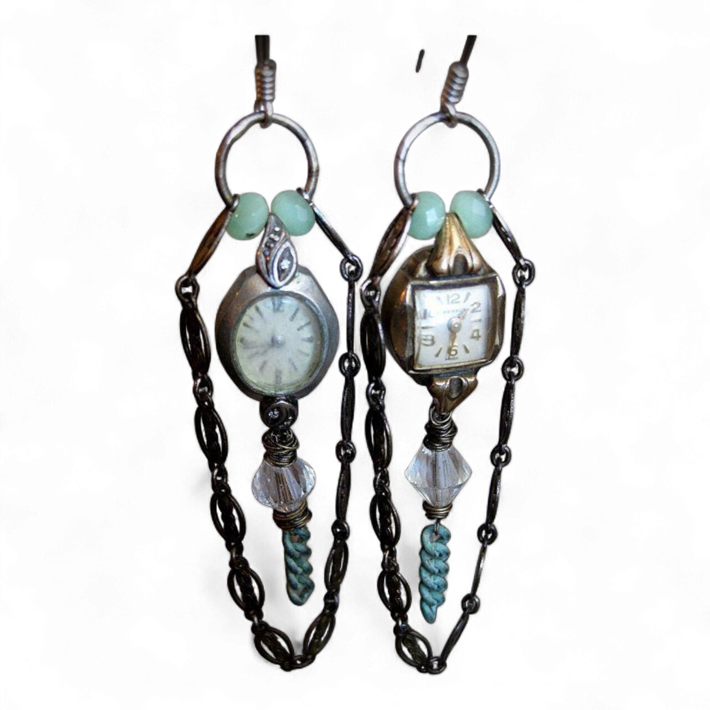 1 kpl - Rannekello korvakorut vintage steampunk - ei parii