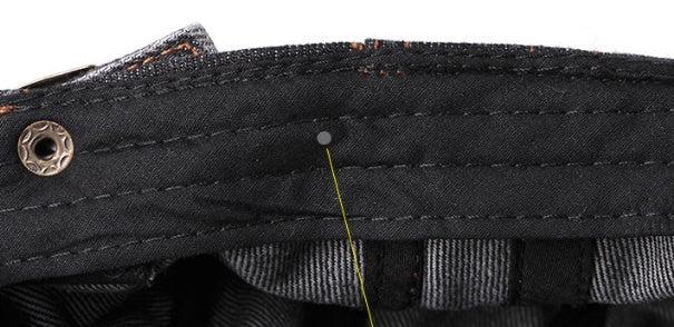 Tummansininen Karhuverkon farkkulätsä