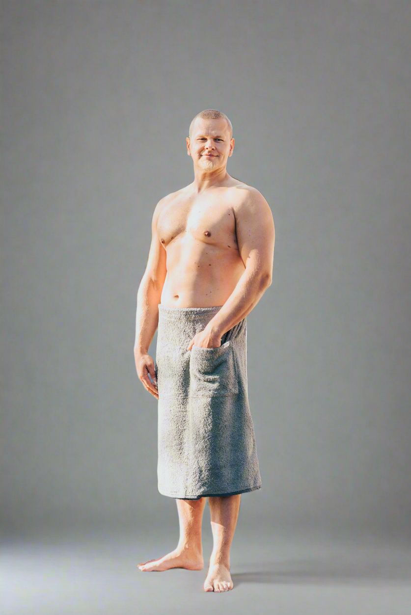 Kääre-Peppu – Miesten Spa-pyyhe - Cotton Terry