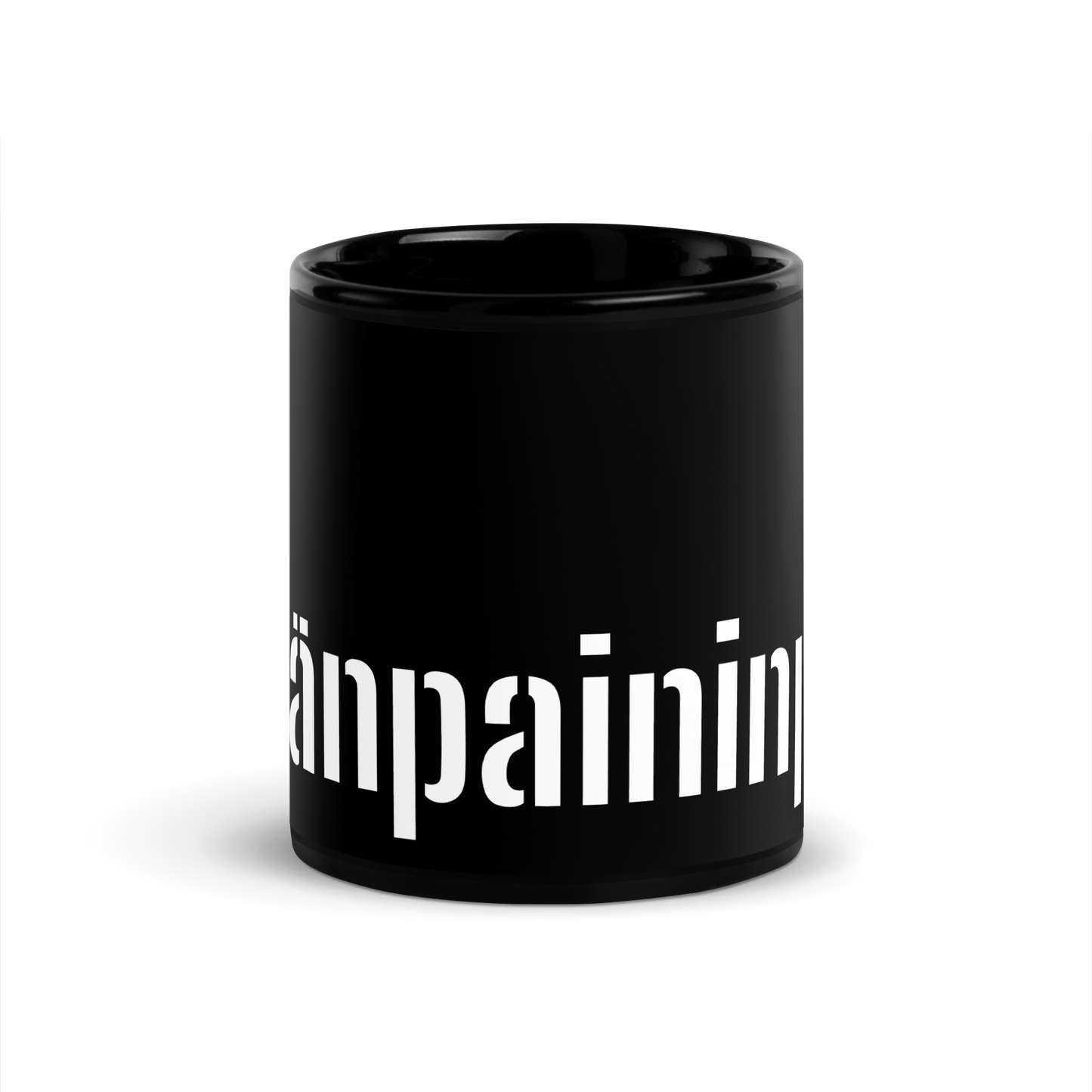 black shiny Mug - Yskänpaininpuu