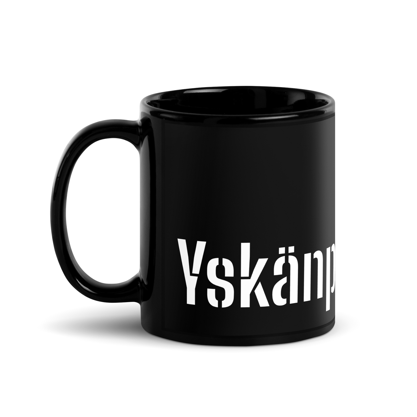 black shiny Mug - Yskänpaininpuu