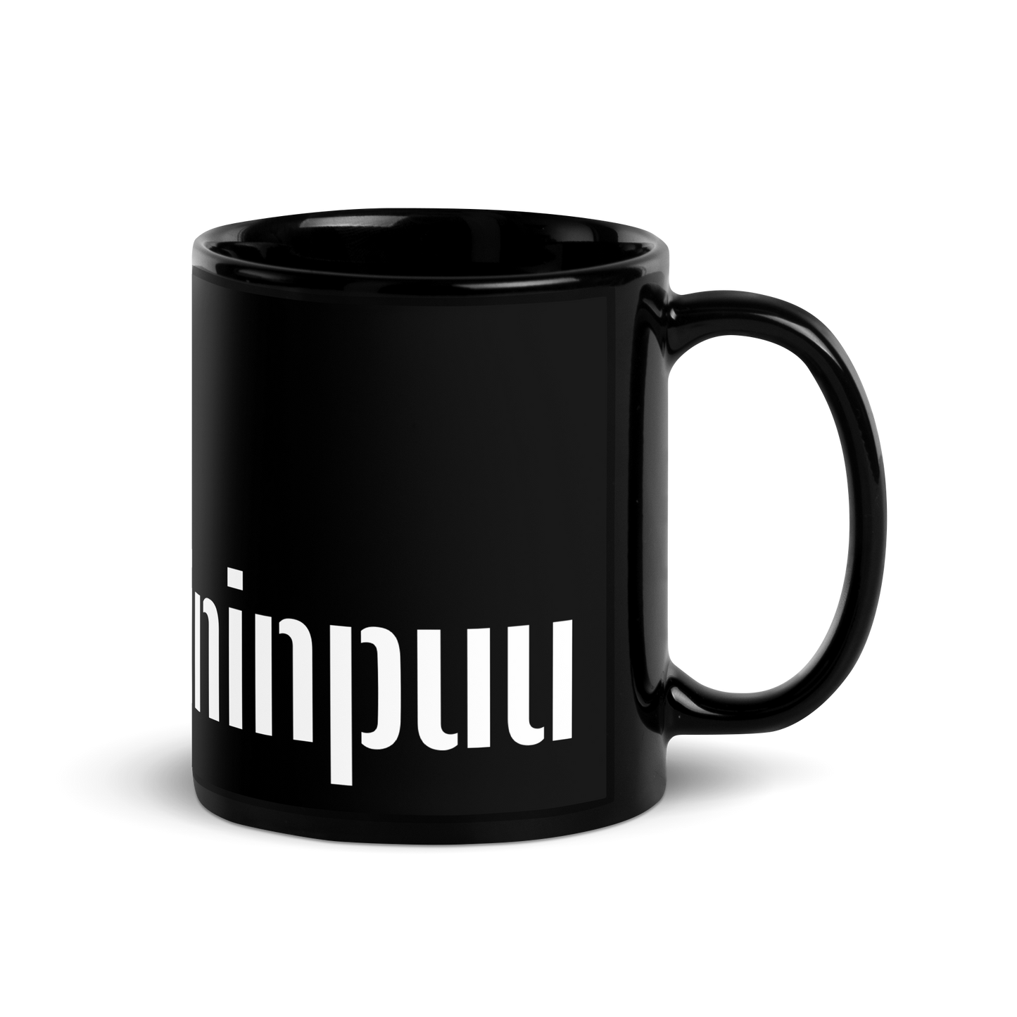 black shiny Mug - Yskänpaininpuu