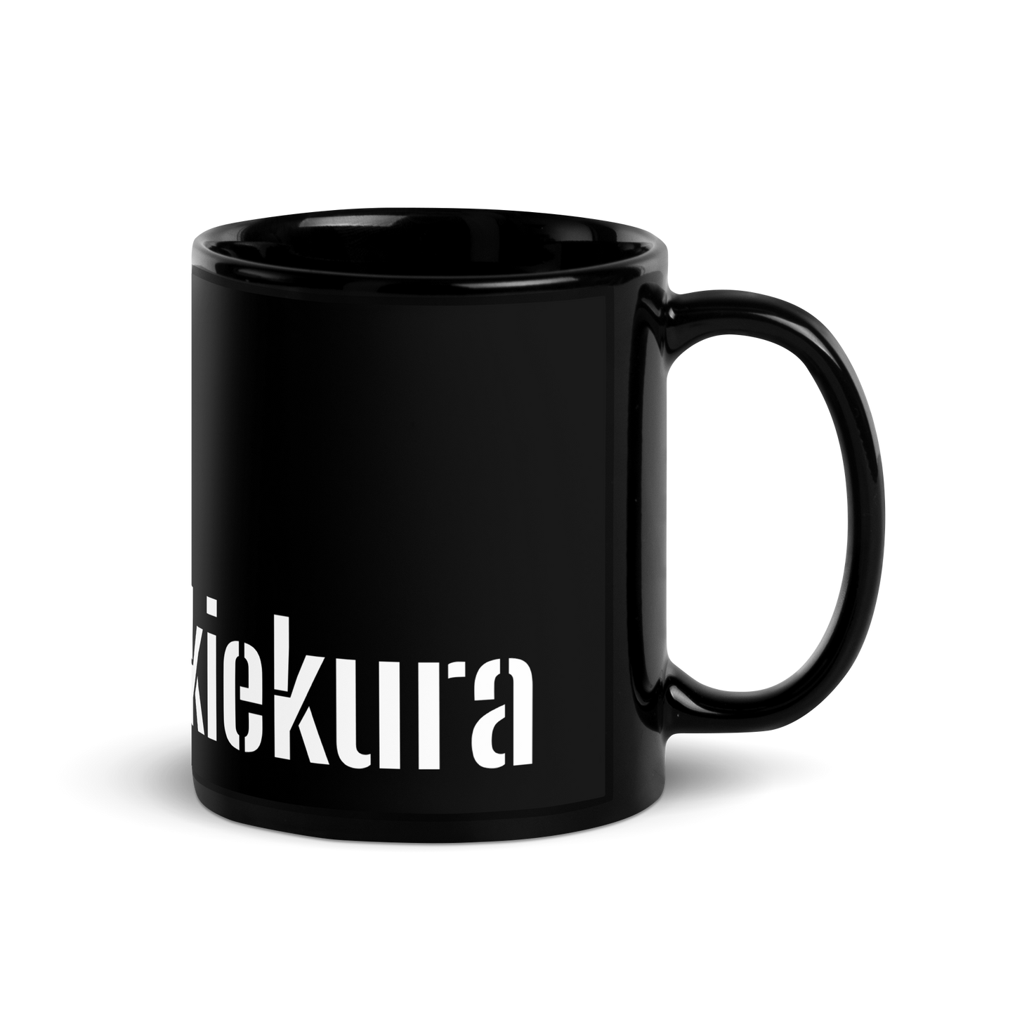 Black shiny mug - Eppyrän keukura keukura