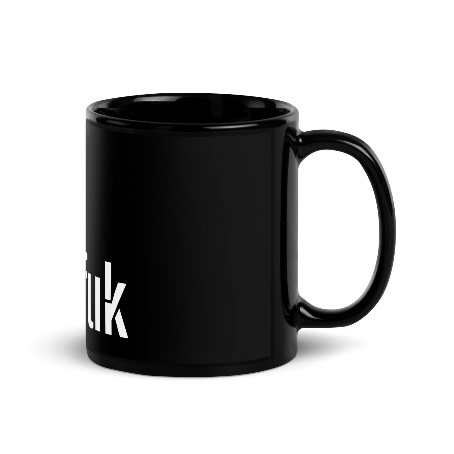 This black glossy Mug - fuk fuk fak fuk