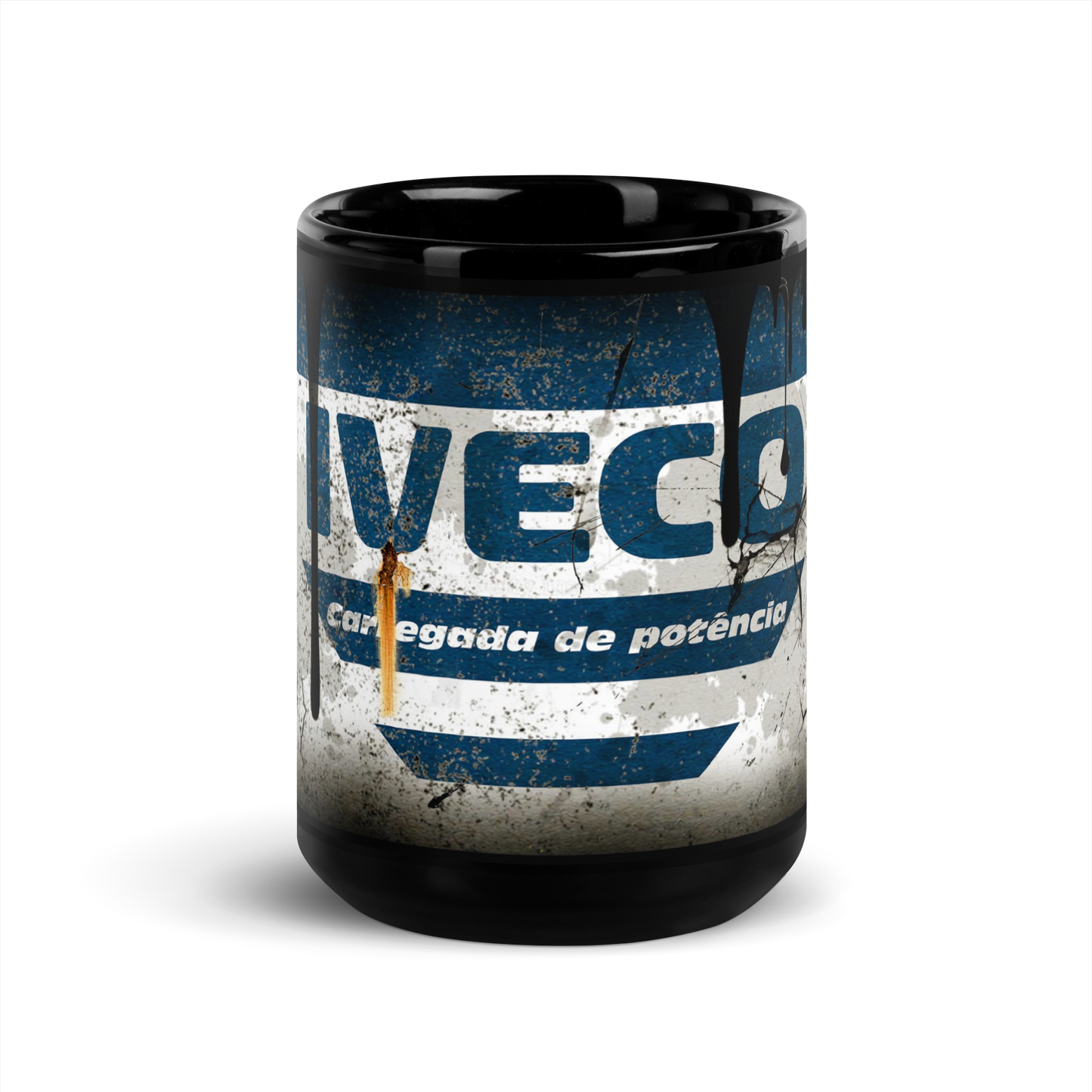 Musta kiiltävä muki - iveko