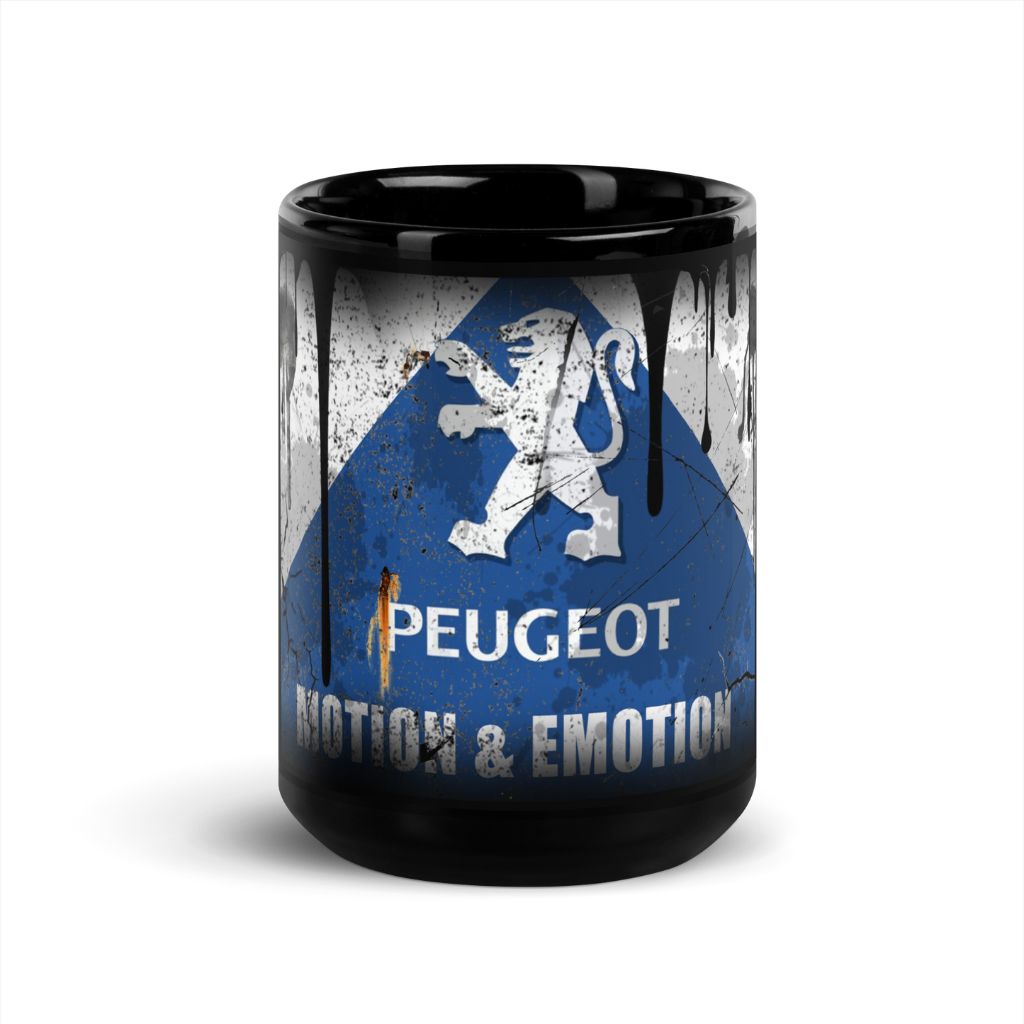 Musta kiiltävä muki - pösö